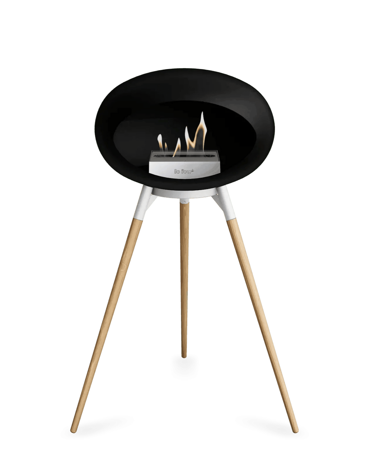 Le Feu - Dome Black Ground Wood High - Fireplace - Viva Alfresco