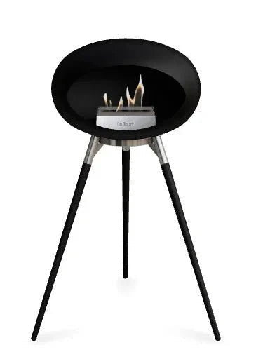 Le Feu - Dome Black Ground Wood High - Fireplace - Viva Alfresco