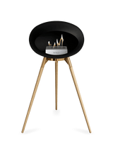 Le Feu - Dome Black Ground Wood High - Fireplace - Viva Alfresco