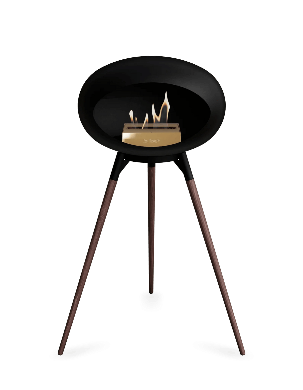 Le Feu - Dome Black Ground Wood High - Fireplace - Viva Alfresco