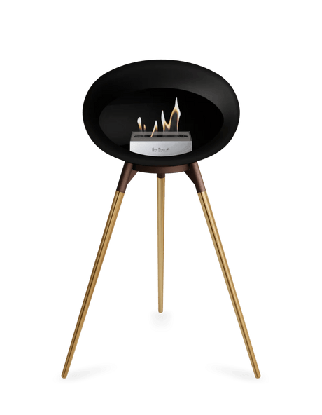 Le Feu - Dome Black Ground Wood High - Fireplace - Viva Alfresco