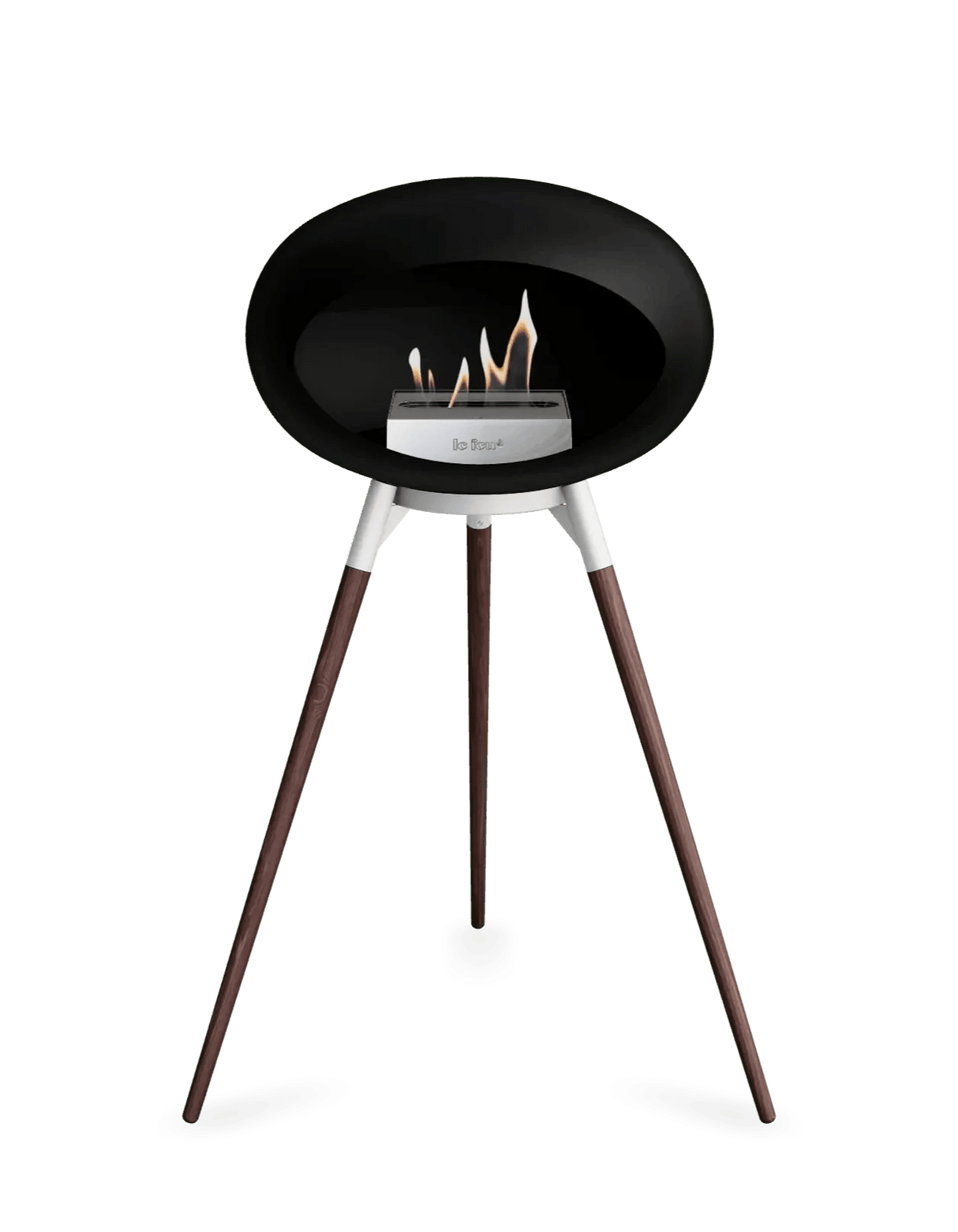 Le Feu - Dome Black Ground Wood High - Fireplace - Viva Alfresco