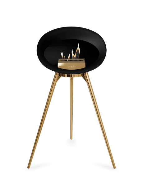 Le Feu - Dome Black Ground Wood High - Fireplace - Viva Alfresco