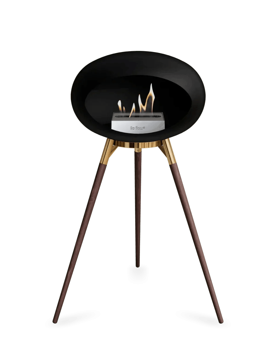 Le Feu - Dome Black Ground Wood High - Fireplace - Viva Alfresco