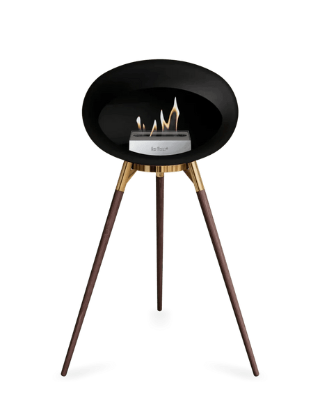 Le Feu - Dome Black Ground Wood High - Fireplace - Viva Alfresco