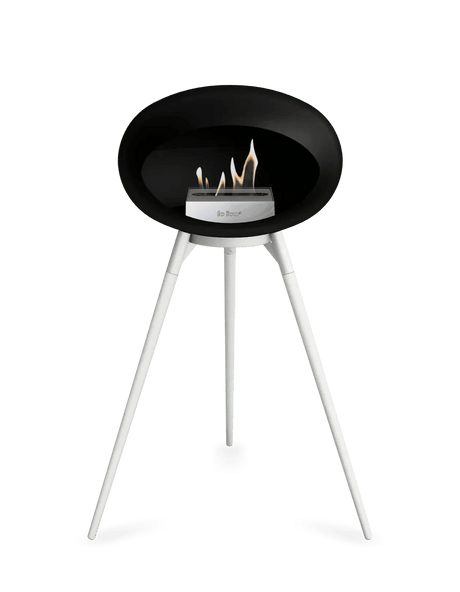 Le Feu - Dome Black Ground Wood High - Fireplace - Viva Alfresco