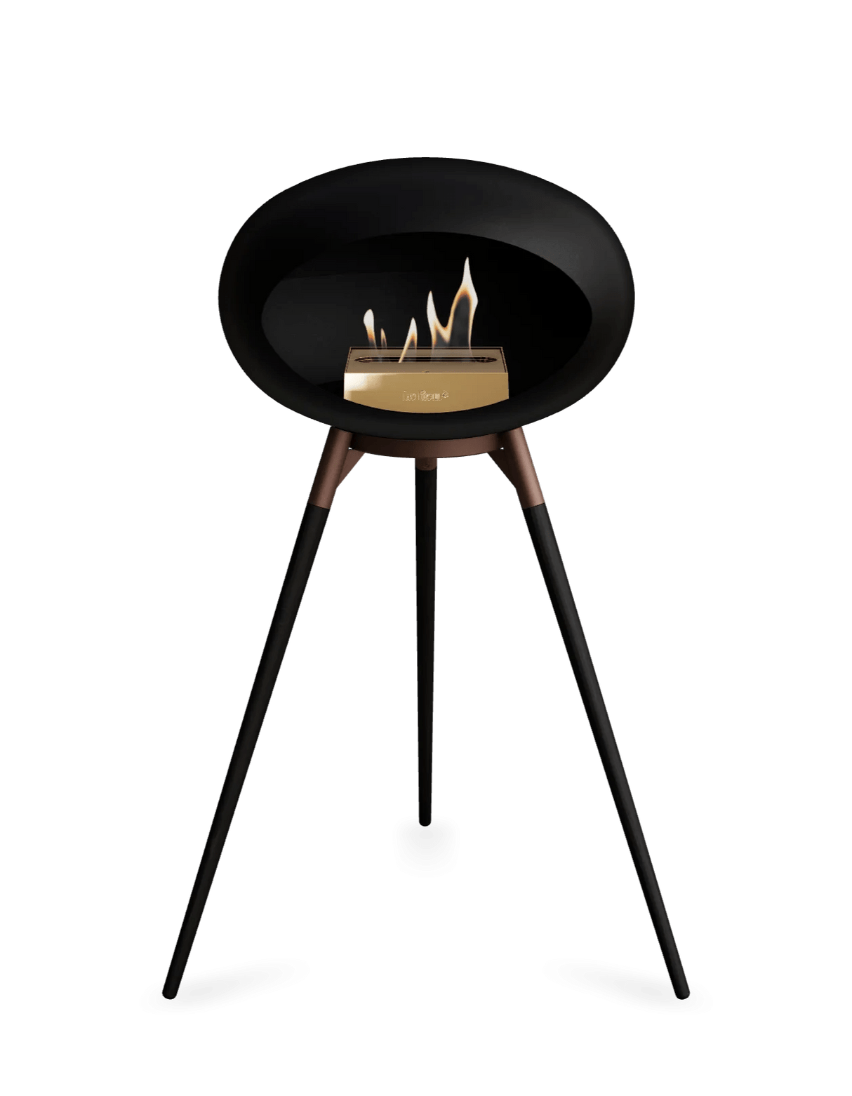 Le Feu - Dome Black Ground Wood High - Fireplace - Viva Alfresco