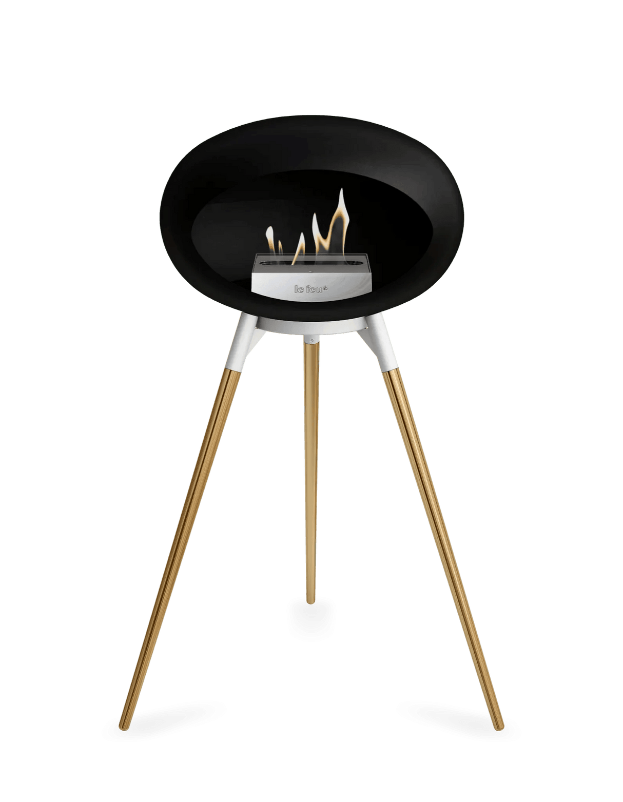 Le Feu - Dome Black Ground Wood High - Fireplace - Viva Alfresco