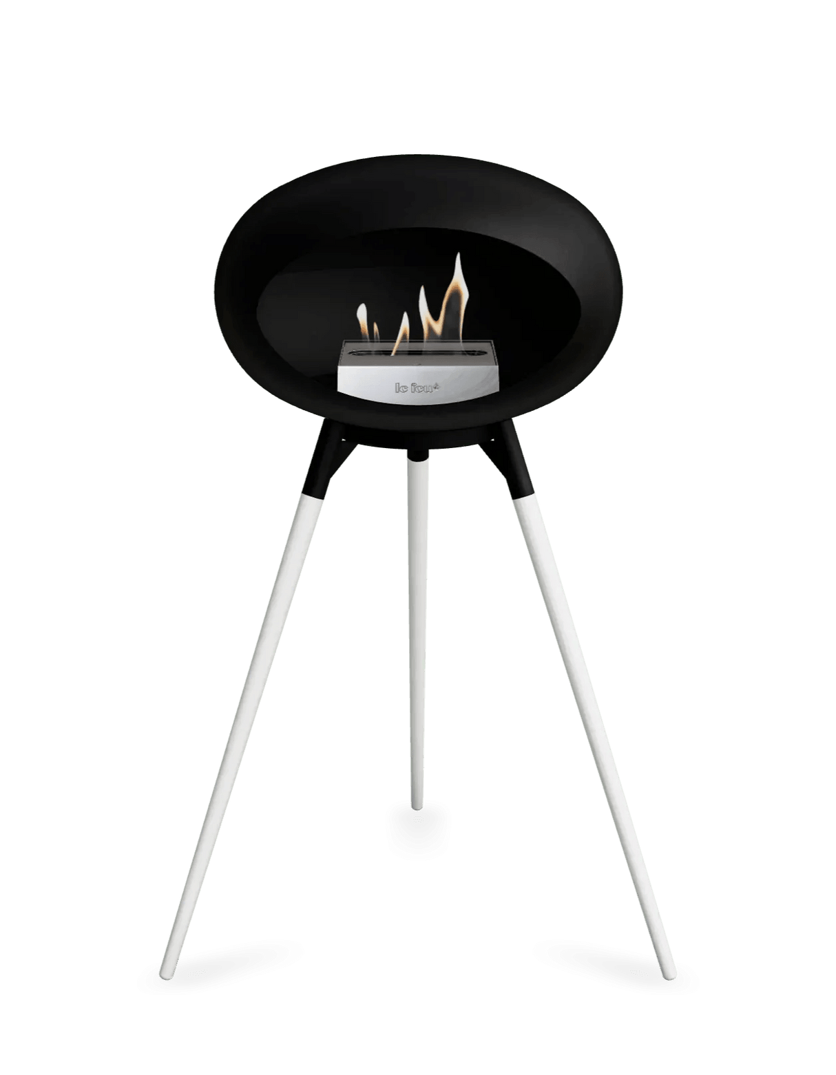 Le Feu - Dome Black Ground Wood High - Fireplace - Viva Alfresco