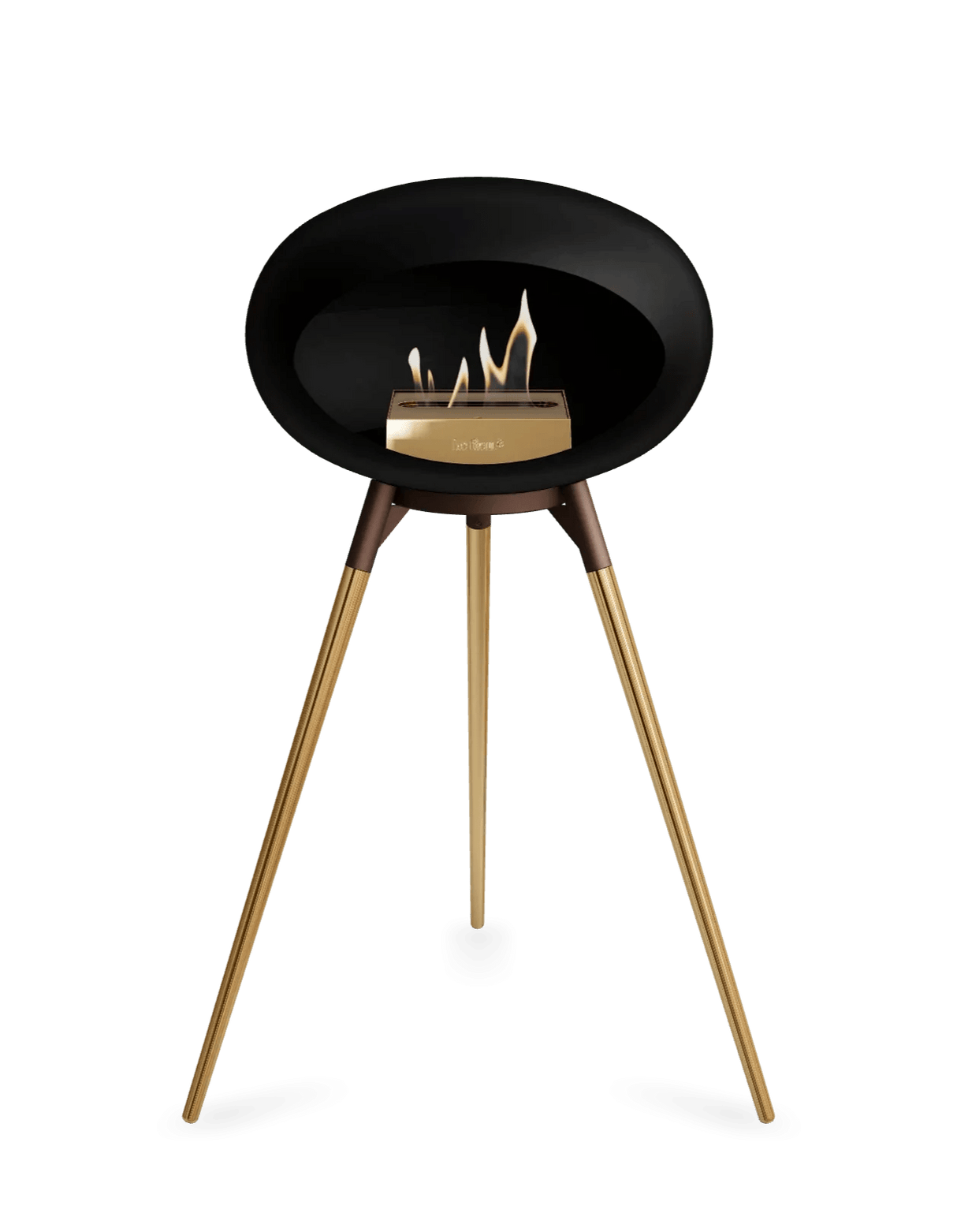 Le Feu - Dome Black Ground Wood High - Fireplace - Viva Alfresco