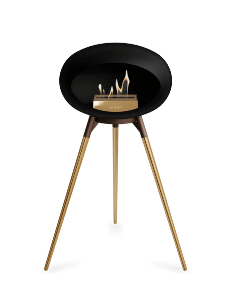 Le Feu - Dome Black Ground Wood High - Fireplace - Viva Alfresco