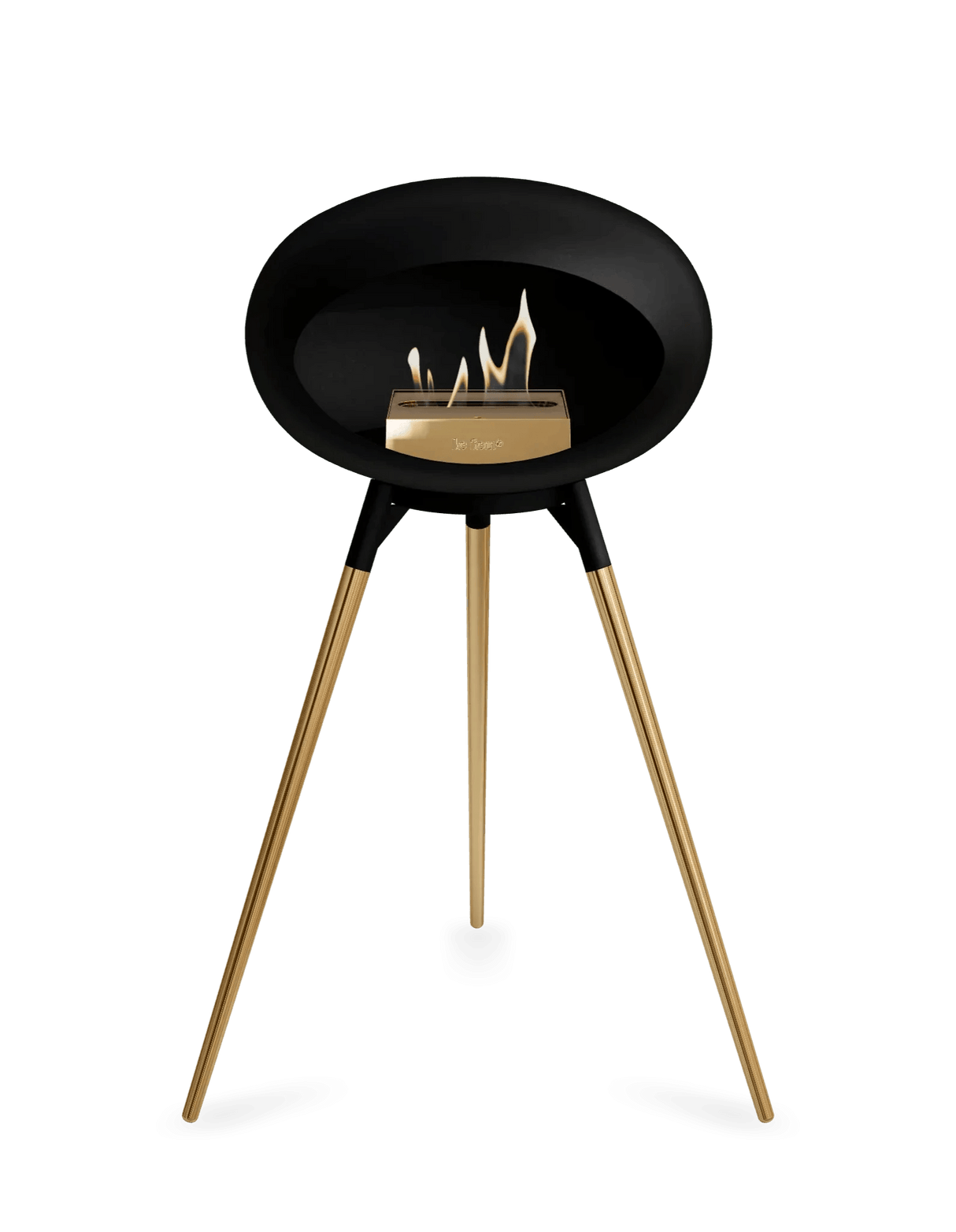 Le Feu - Dome Black Ground Wood High - Fireplace - Viva Alfresco