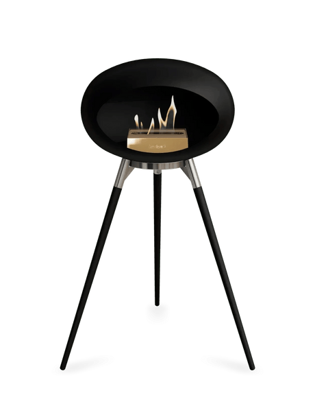 Le Feu - Dome Black Ground Wood High - Fireplace - Viva Alfresco