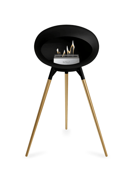 Le Feu - Dome Black Ground Wood High - Fireplace - Viva Alfresco