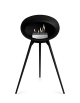 Le Feu - Dome Black Ground Wood High - Fireplace - Viva Alfresco