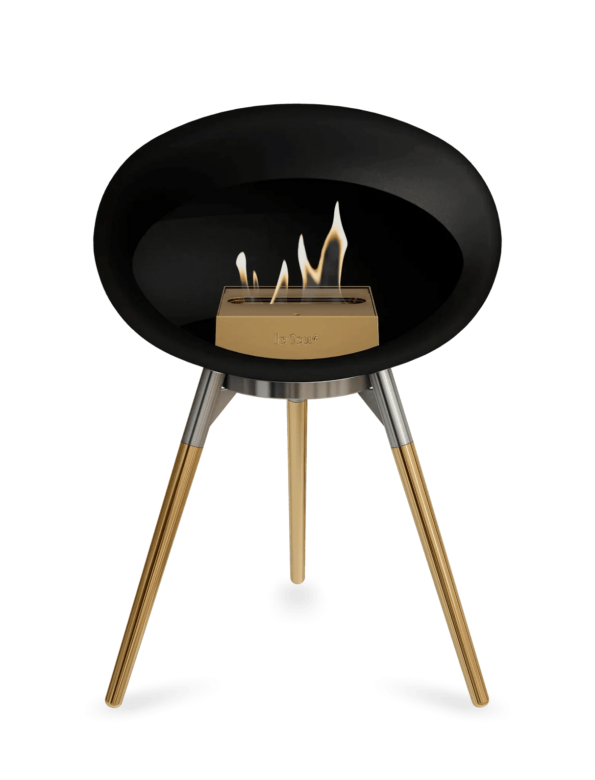 Le Feu - Dome Black Ground Wood Low - Fireplace - Viva Alfresco