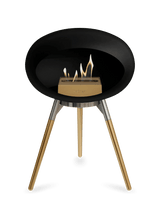 Le Feu - Dome Black Ground Wood Low - Fireplace - Viva Alfresco