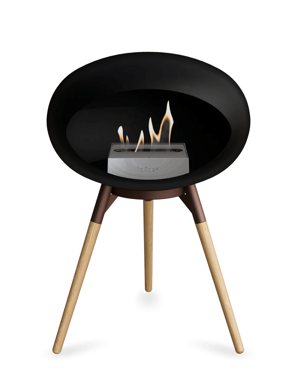 Le Feu - Dome Black Ground Wood Low - Fireplace - Viva Alfresco