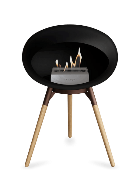 Le Feu - Dome Black Ground Wood Low - Fireplace - Viva Alfresco