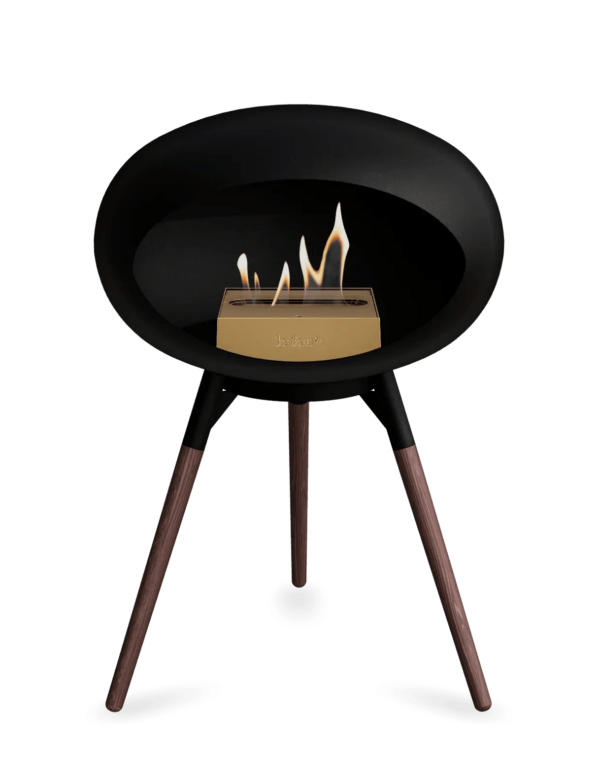 Le Feu - Dome Black Ground Wood Low - Fireplace - Viva Alfresco