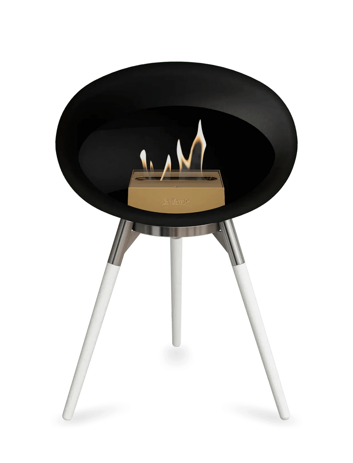 Le Feu - Dome Black Ground Wood Low - Fireplace - Viva Alfresco