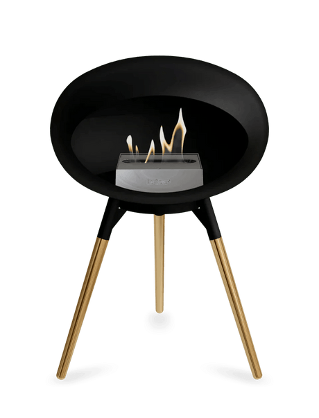 Le Feu - Dome Black Ground Wood Low - Fireplace - Viva Alfresco