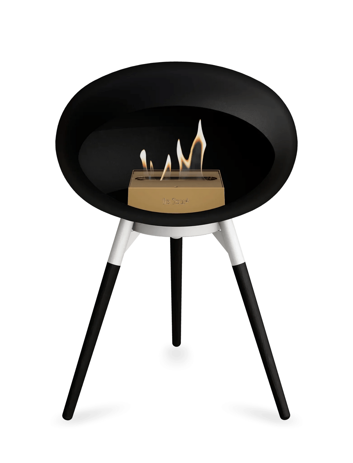 Le Feu - Dome Black Ground Wood Low - Fireplace - Viva Alfresco