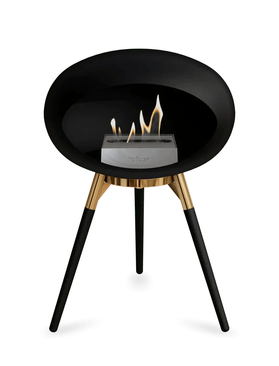 Le Feu - Dome Black Ground Wood Low - Fireplace - Viva Alfresco