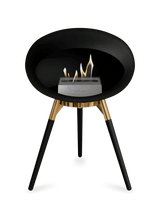 Le Feu - Dome Black Ground Wood Low - Fireplace - Viva Alfresco