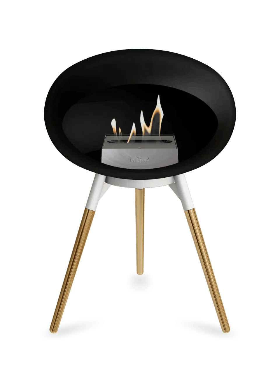 Le Feu - Dome Black Ground Wood Low - Fireplace - Viva Alfresco