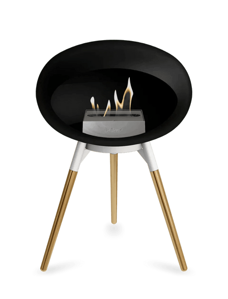 Le Feu - Dome Black Ground Wood Low - Fireplace - Viva Alfresco