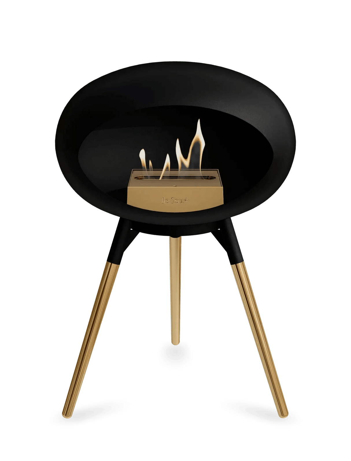 Le Feu - Dome Black Ground Wood Low - Fireplace - Viva Alfresco