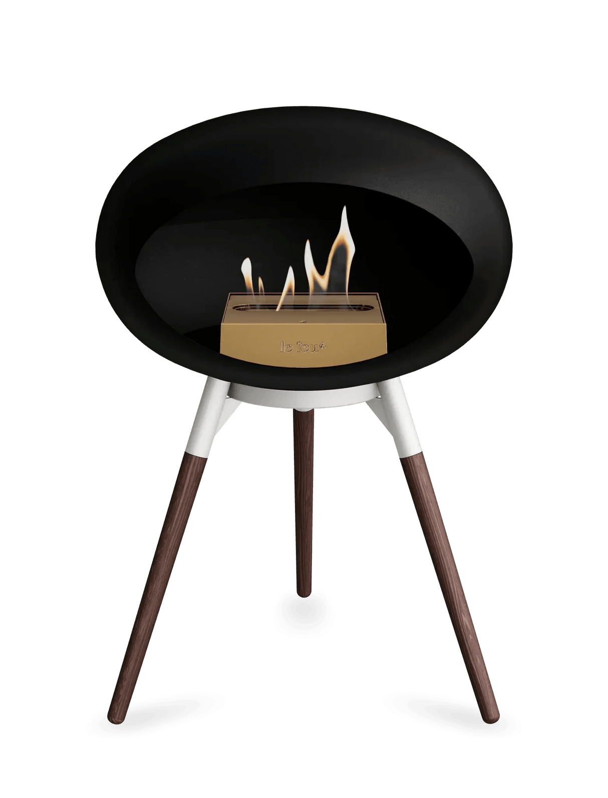 Le Feu - Dome Black Ground Wood Low - Fireplace - Viva Alfresco