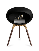 Le Feu - Dome Black Ground Wood Low - Fireplace - Viva Alfresco