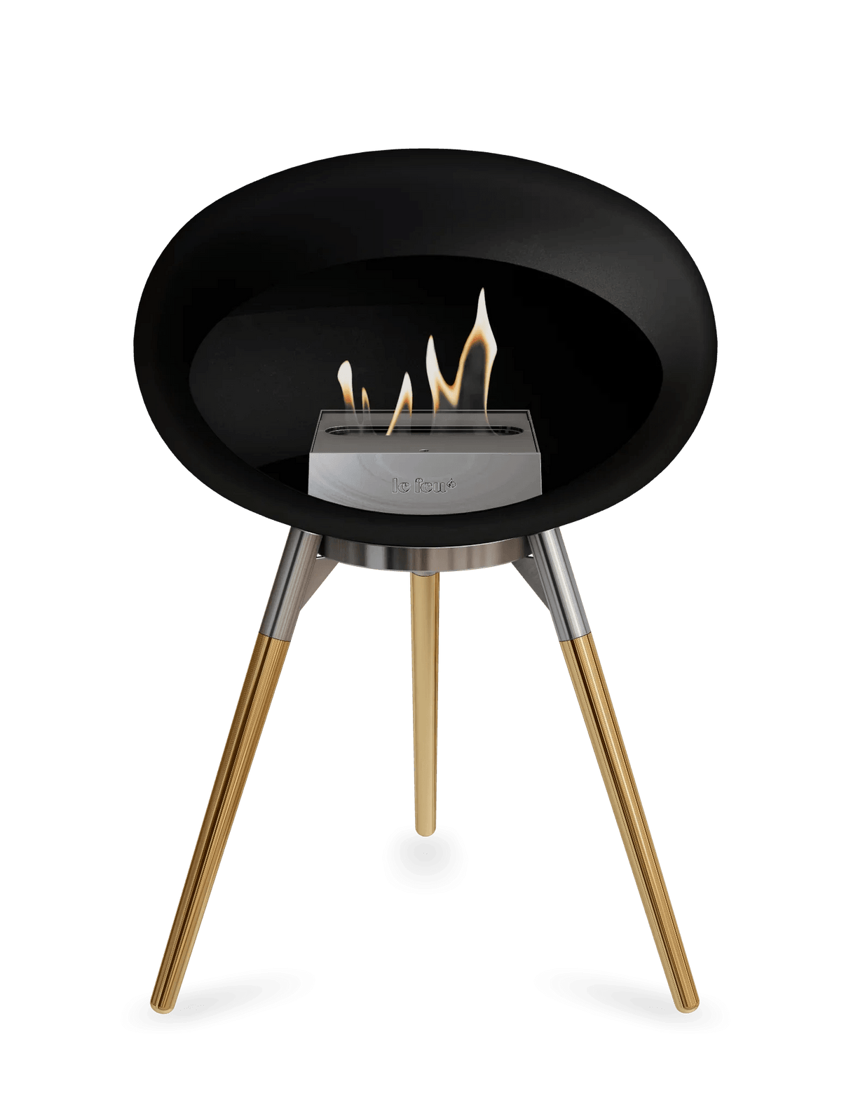 Le Feu - Dome Black Ground Wood Low - Fireplace - Viva Alfresco