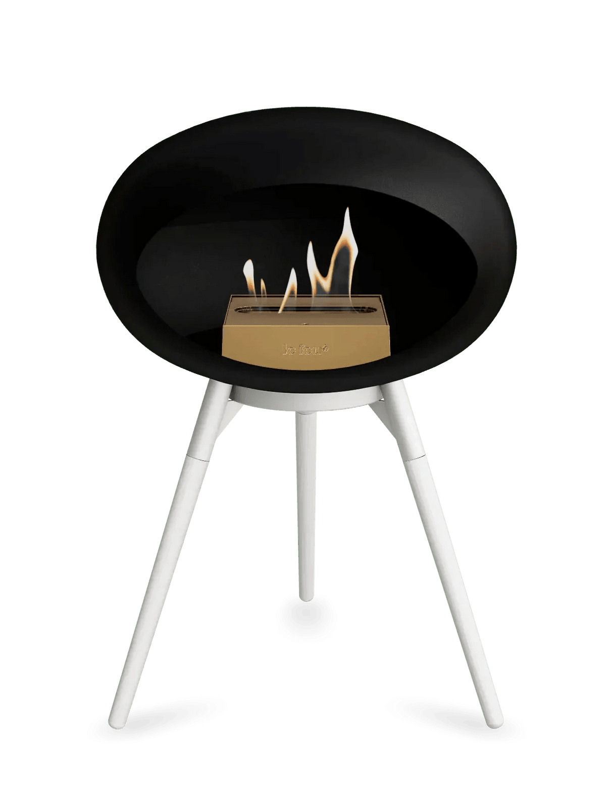 Le Feu - Dome Black Ground Wood Low - Fireplace - Viva Alfresco