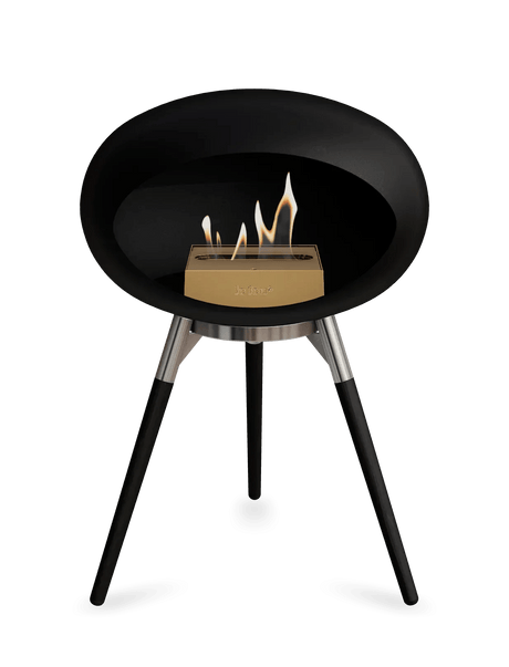 Le Feu - Dome Black Ground Wood Low - Fireplace - Viva Alfresco