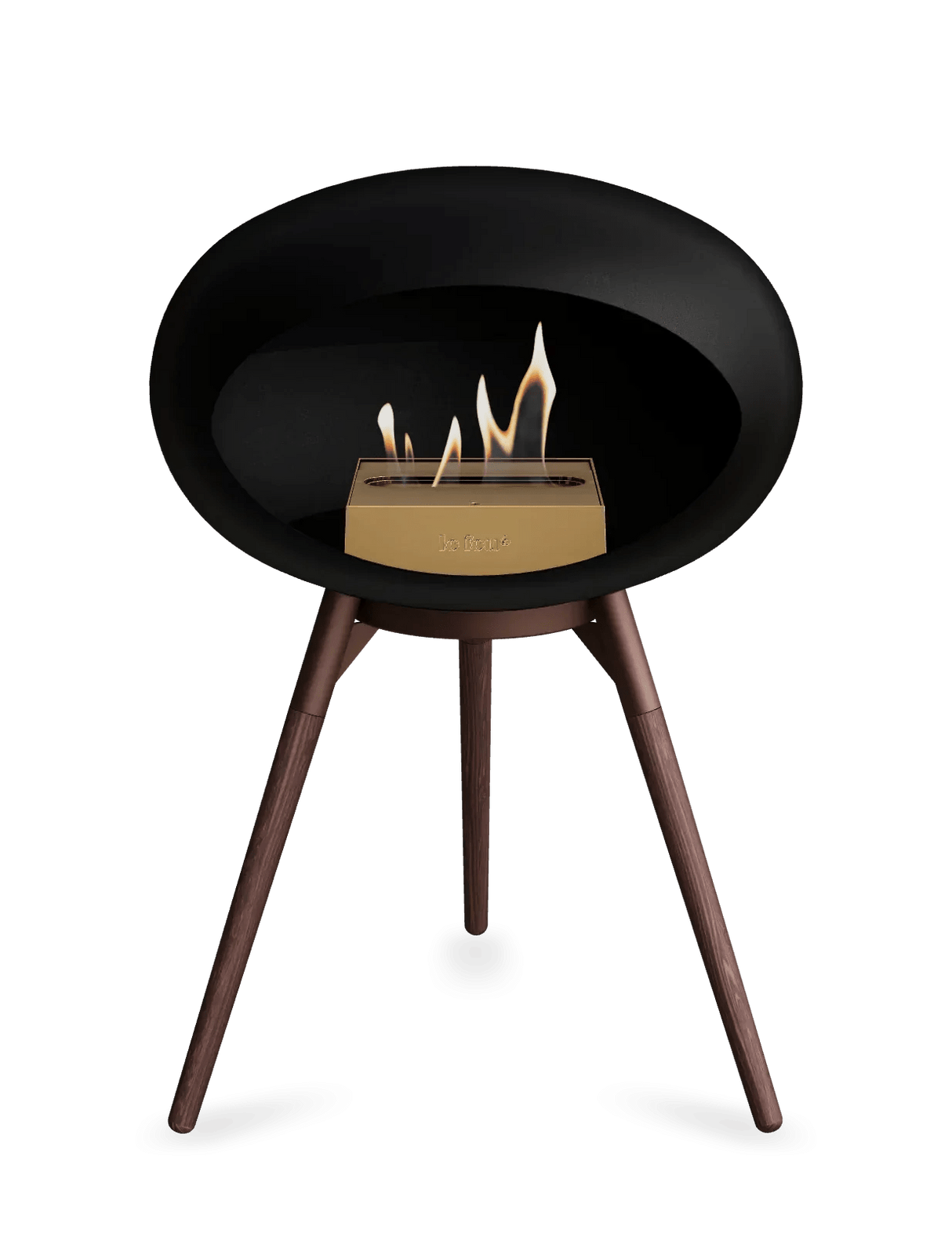 Le Feu - Dome Black Ground Wood Low - Fireplace - Viva Alfresco