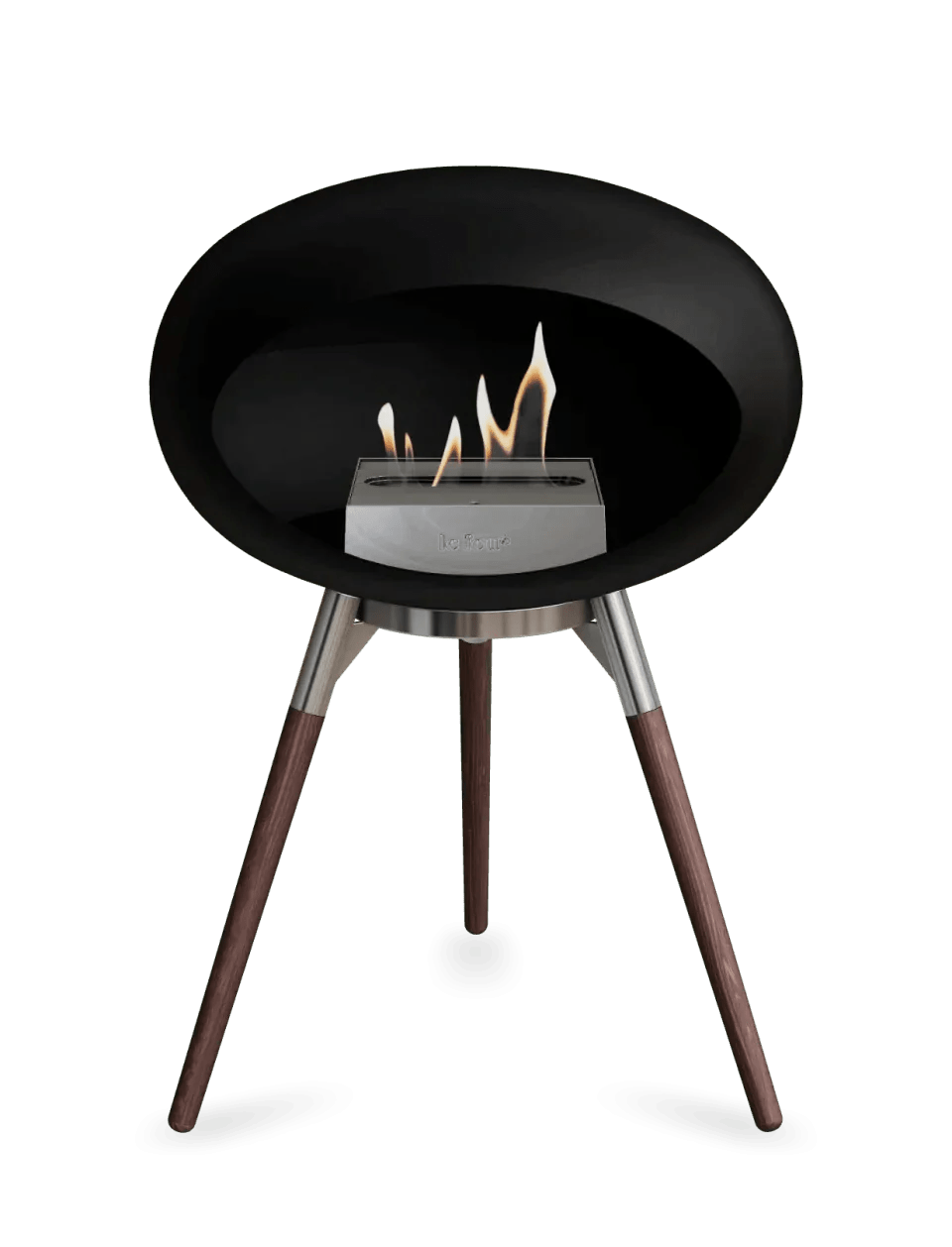 Le Feu - Dome Black Ground Wood Low - Fireplace - Viva Alfresco