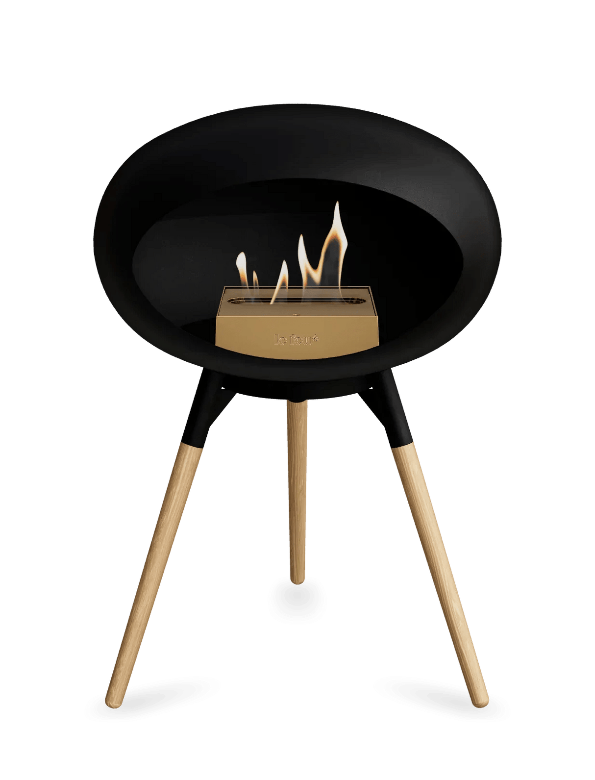 Le Feu - Dome Black Ground Wood Low - Fireplace - Viva Alfresco