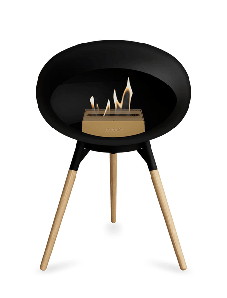 Le Feu - Dome Black Ground Wood Low - Fireplace - Viva Alfresco