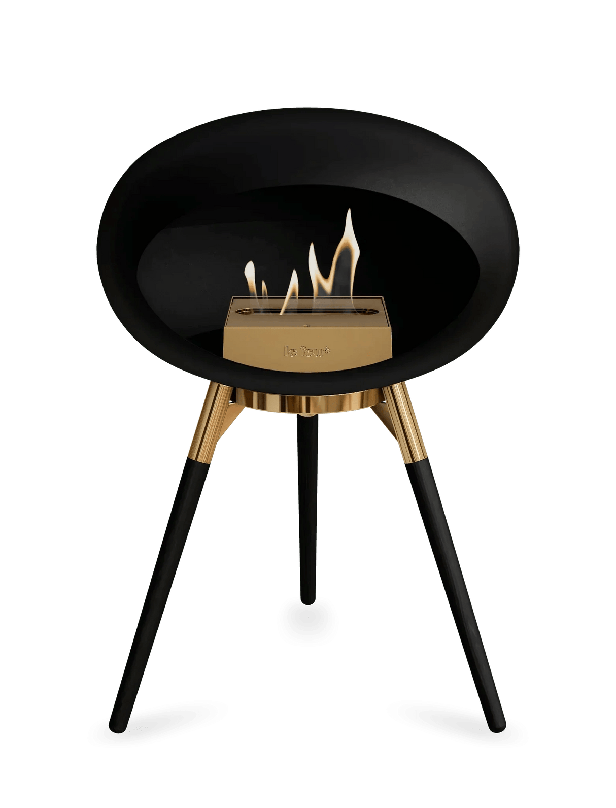 Le Feu - Dome Black Ground Wood Low - Fireplace - Viva Alfresco