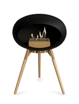 Le Feu - Dome Black Ground Wood Low - Fireplace - Viva Alfresco