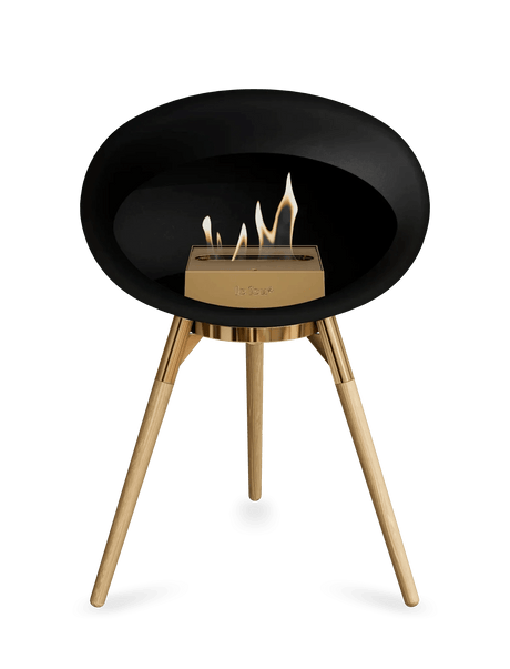 Le Feu - Dome Black Ground Wood Low - Fireplace - Viva Alfresco