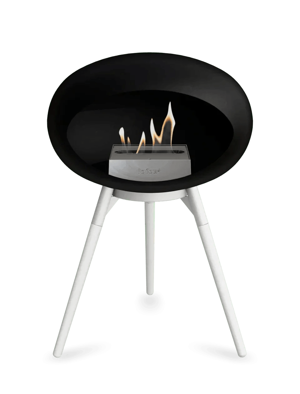 Le Feu - Dome Black Ground Wood Low - Fireplace - Viva Alfresco