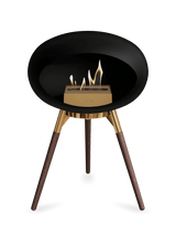 Le Feu - Dome Black Ground Wood Low - Fireplace - Viva Alfresco