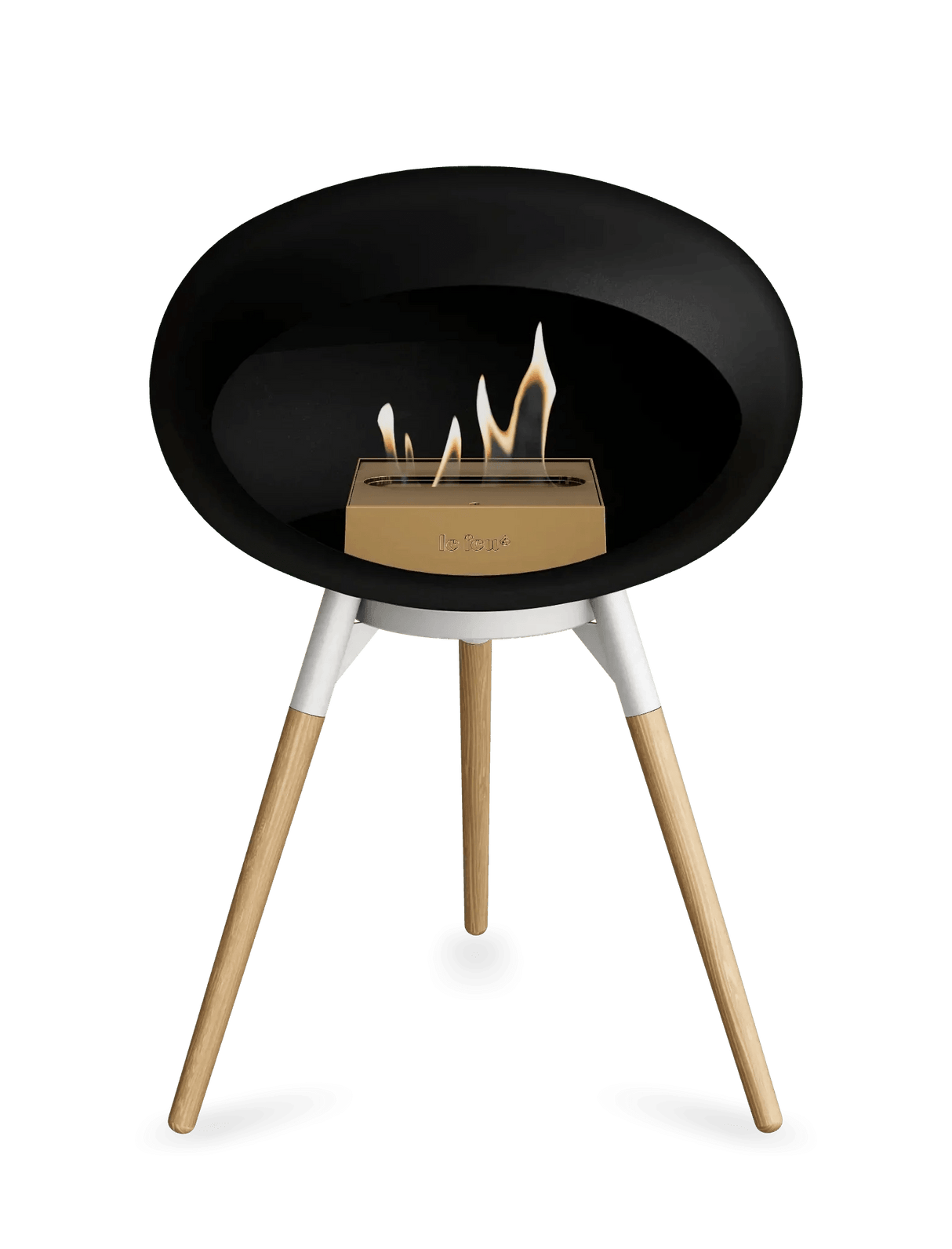 Le Feu - Dome Black Ground Wood Low - Fireplace - Viva Alfresco