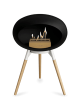 Le Feu - Dome Black Ground Wood Low - Fireplace - Viva Alfresco