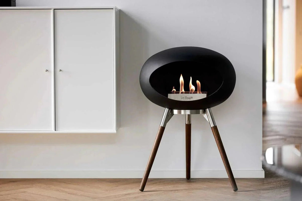 Le Feu - Dome Black Ground Wood Low - Fireplace - Viva Alfresco