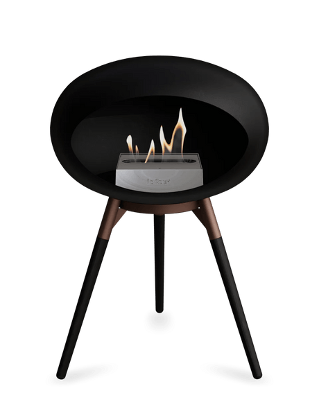 Le Feu - Dome Black Ground Wood Low - Fireplace - Viva Alfresco